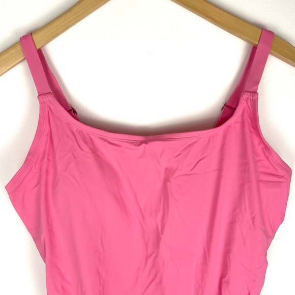 Andie Plus Size The Amalfi One Piece Swimsuit In Peony Pink Size XXL New - Picture 3 of 11